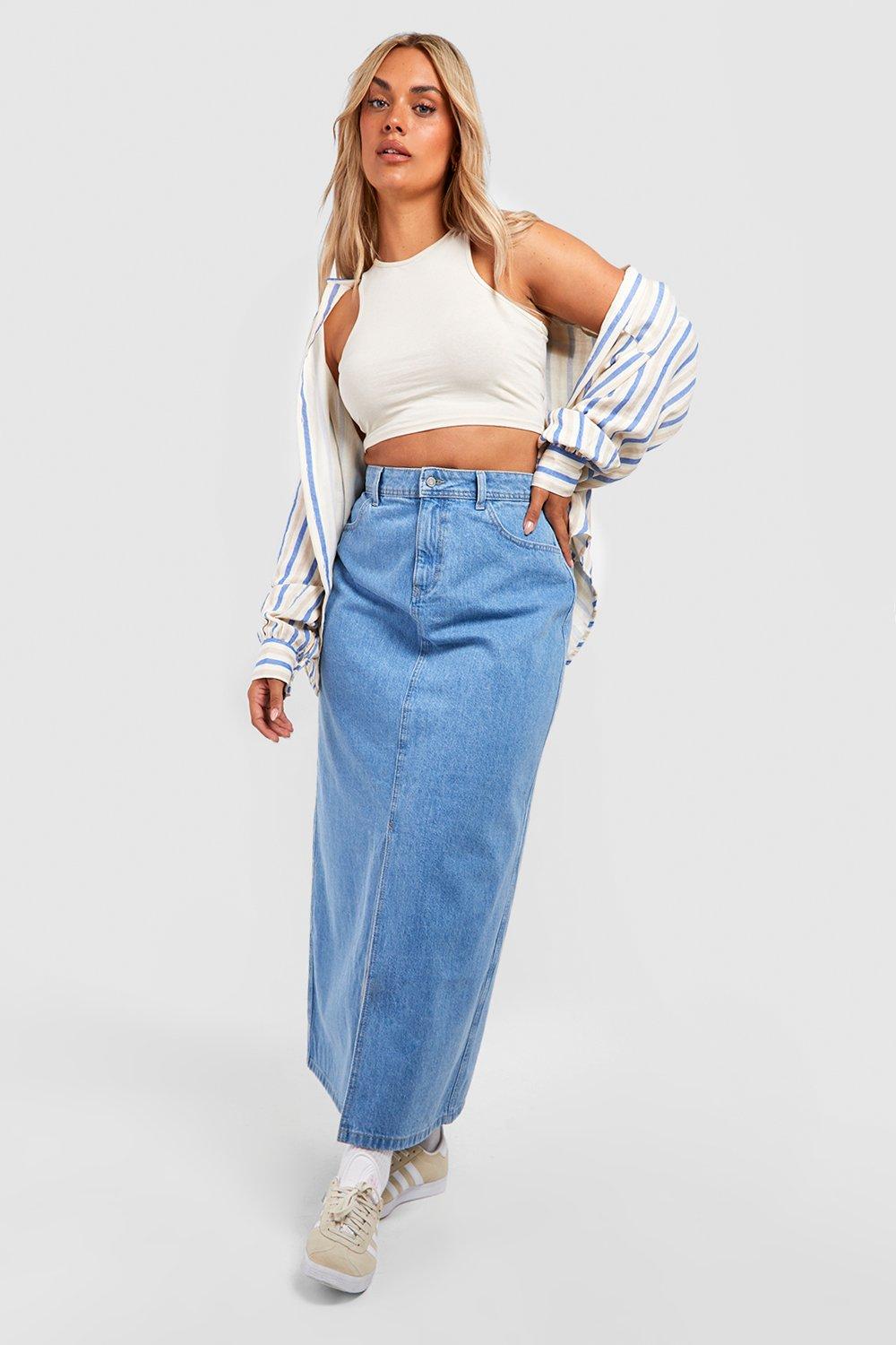 Denim maxi outlet skirts uk